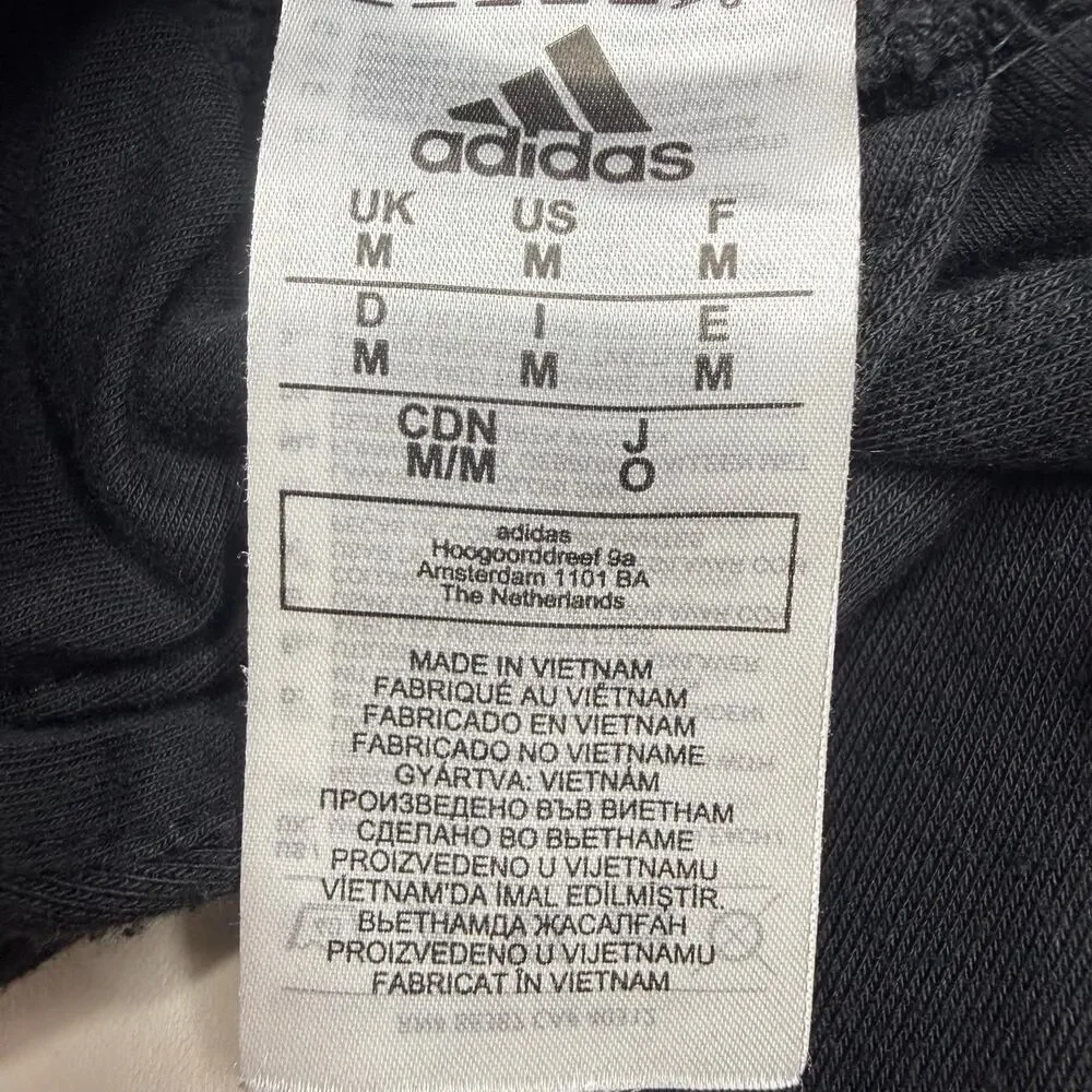 Adidas Hoodie Men’s Medium Black Desert Camo Logo Pullover Sweatshirt GV2126